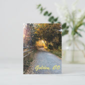 Gouden. Colorado Feestdagenkaart (Staand voorkant)