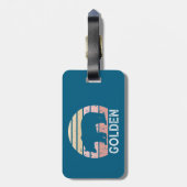 Gouden Colorado Retro Beer Bagagelabel (Achterkant verticaal)