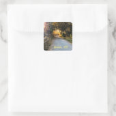 Gouden. Colorado Vierkante Sticker (Tas)