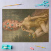 Gouden Confectie Muze – Macaron Rococo Decoupage Tissuepapier (Craft)