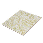 Gouden Confetti Abstract Tegeltje (Zijkant)