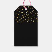 Gouden Confetti Afstuderen foto afstudeerfeest Cadeaulabel (Achterkant)