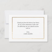 Gouden Confetti Bedankkaart (Achterkant)