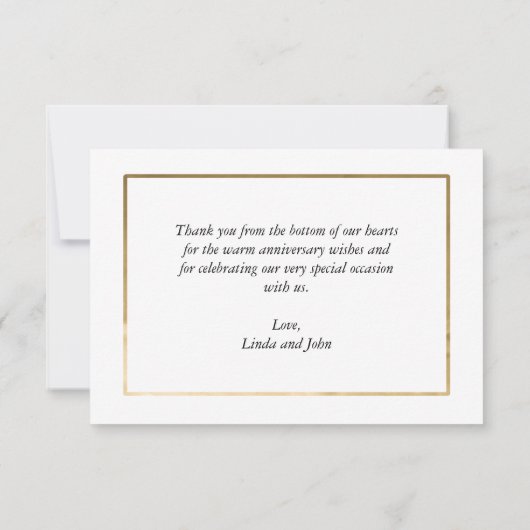 Gouden Confetti Bedankkaart (Achterkant)