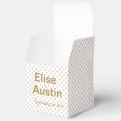 Gouden Confetti bruiloft gunst doos Bedankdoosjes (Geopend)