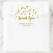 Gouden Confetti bruiloft gunst Labels (Tas)