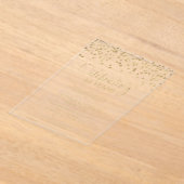 Gouden Confetti bruiloft Jubileum Acryl Uitnodigingen (Laagn)