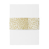  gouden Confetti bruiloft Uitnodigingen Wikkel (Achterkant Voorbeeld)