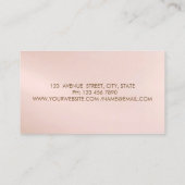 Gouden Confetti, Brush Stroke Glitter Cleaning Lad Visitekaartje (Achterkant)