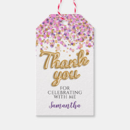 Gouden Confetti cadeau Labels Cadeaulabel