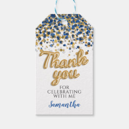 Gouden Confetti cadeau Labels Cadeaulabel