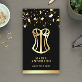 Gouden Confetti Corset Bruids Lingerie Boutique Visitekaartje