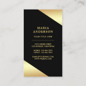 Gouden Confetti Corset Bruids Lingerie Boutique Visitekaartje (Achterkant)