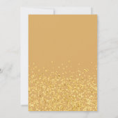 Gouden Confetti Dank Je Hart Script Bedankkaart (Achterkant)