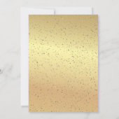 Gouden Confetti Diamanten Huwelijksjubileum Kaart (Achterkant)