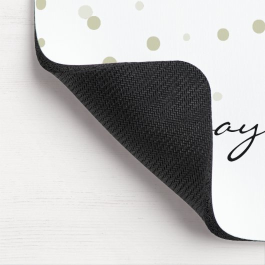 Gouden Confetti droom Muismat (Hoek)