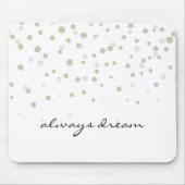 Gouden Confetti droom Muismat (Voorkant)