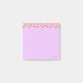 Gouden Confetti en kalligrafie op Violet Post-it® Notes (Voorkant)
