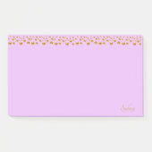 Gouden Confetti en kalligrafie op Violet Post-it® Notes (Voorkant)