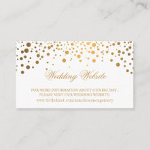 Gouden Confetti en Witte Huwelijk Website