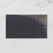 Gouden confetti faux folie trouwkaart informatiekaartje (Achterkant)