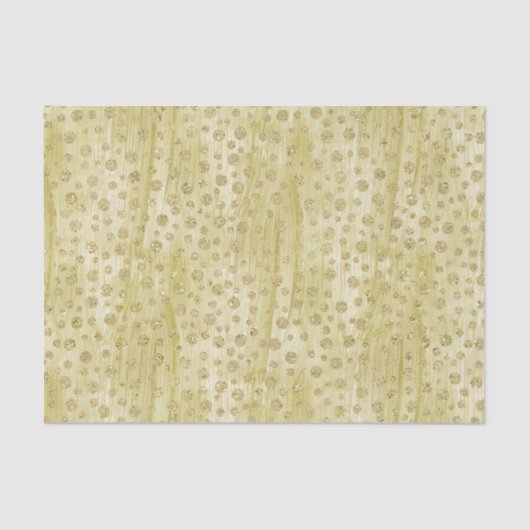 Gouden Confetti faux glitter verf Tissuepapier (Voorkant)