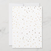 Gouden Confetti | Floral Vrijgezellenfeest Tea Par Kaart (Achterkant)