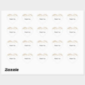 Gouden Confetti Glam Glitter Hart Sticker (Vel)