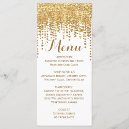 Gouden Confetti Glitter Look Menu