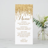 Gouden Confetti Glitter Look Menu (Staand voorkant)