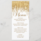 Gouden Confetti Glitter Look Menu (Voorkant)