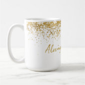 Gouden Confetti Glitzy Sparkle Koffiemok (Links)