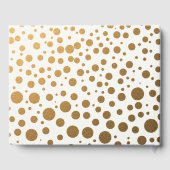 Gouden Confetti Golden Wedding Jubileum Gastenboek (Achterkant)