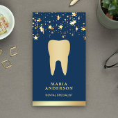 Gouden Confetti Gouden Tand Tandheelkundige Clinic Visitekaartje