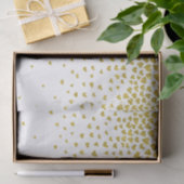 Gouden Confetti harten Tissuepapier (Geschenk)