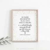 Gouden Confetti Jubileum Bord - GAC18 Poster