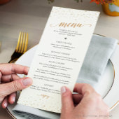 Gouden Confetti Jubileum Menu - GAC29