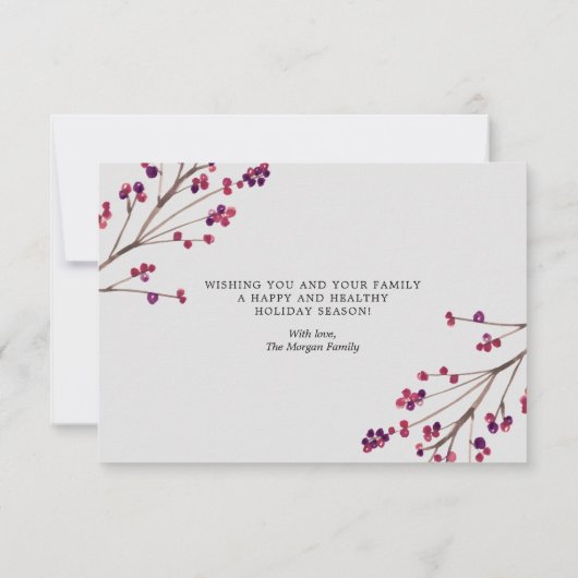 Gouden Confetti kerstkaarten Bedankkaart (Achterkant)