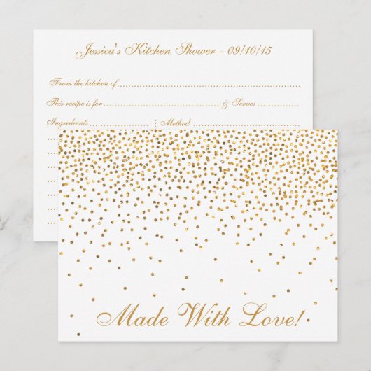  Gouden Confetti Keuken Douche Recept Kaarten