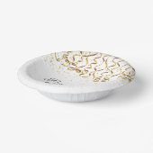 Gouden Confetti Klasse van Afstuderen Papieren Kommen (Gebogen)