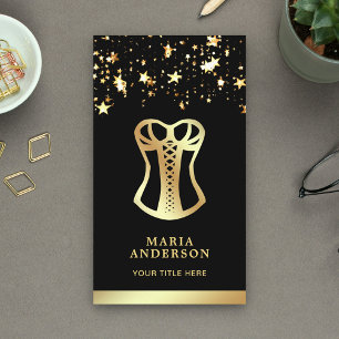 Gouden Confetti Lace Corset Bruids Lingerie Boutiq Visitekaartje