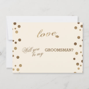 Gouden Confetti Liefde Champagne Bruiloftsbruidsma Kaart