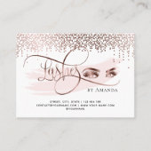 Gouden confetti Make-up Eyes Lashes Nazorg kaart (Voorkant)