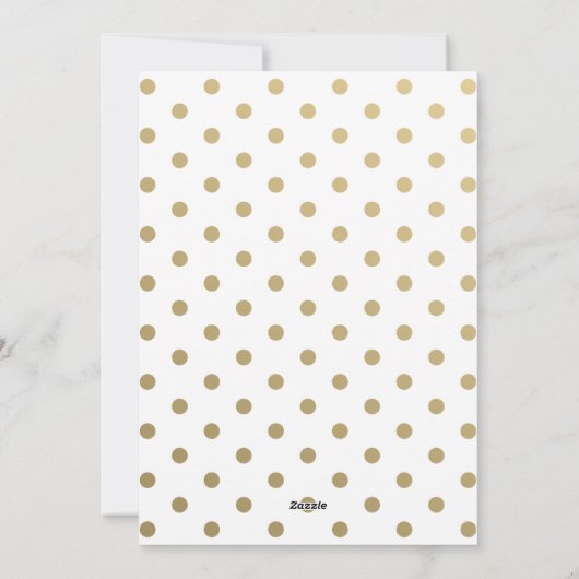 Gouden Confetti Merry Bright Custom Photo Card Feestdagenkaart (Achterkant)