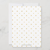 Gouden confetti | Modern bedrijfsfeest met kerst Kaart (Achterkant)