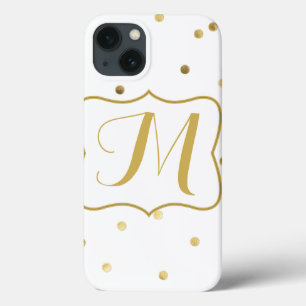 Gouden Confetti Monogram IPAD Mini Case