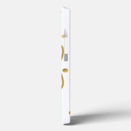 Gouden Confetti Monogram IPAD Mini Case (Achterkant / Links)