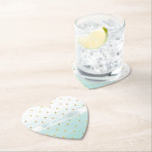 gouden Confetti munt Waterverf Kartonnen Onderzetters (Insitu)