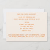 Gouden Confetti Nieuwjaar Champagnefluiten Kaart (Achterkant)