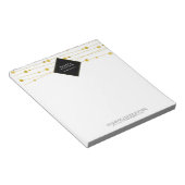  gouden Confetti Notitieblok (Schuin)